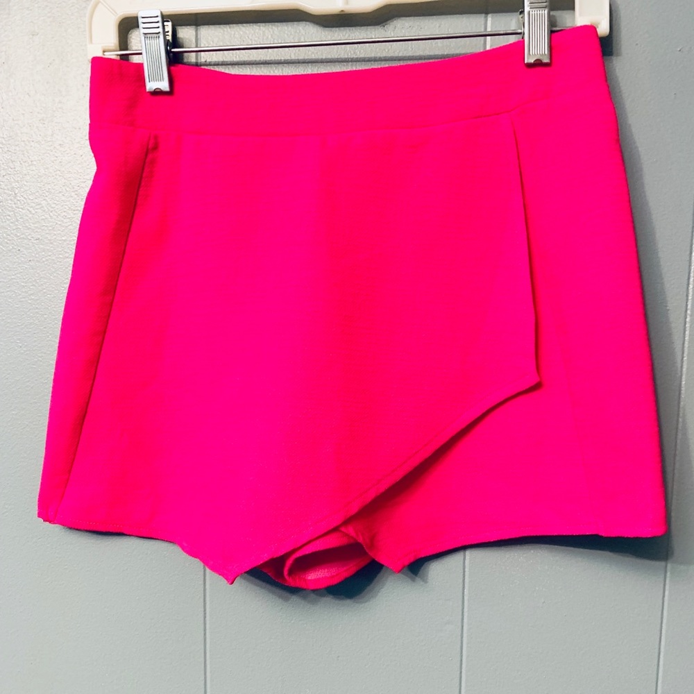 Bright pink skort